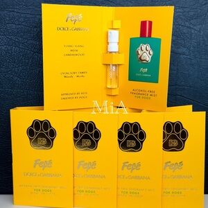 Dolce & Gabbana Fefe Dog Perfume Sample 1.5ml / 0.05oz x 5pcs (Alcohol Free)